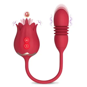 Vibratore Rosa 3 in 1 con Leccata