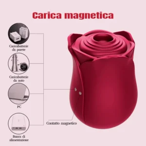 Vibratore ad aspirazione rosa Sensual Bliss