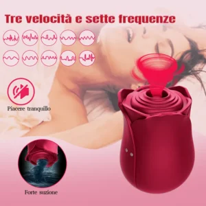 Vibratore ad aspirazione rosa Sensual Bliss
