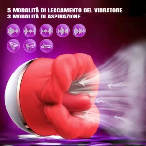 Rosa lingua leccare succhiare vibratore