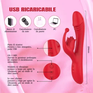 Rosa Vibrante Multifunzionale Piacere