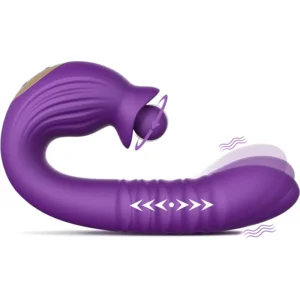 Vibratore Retrattile 2 in 1 per Clitoride e Punto G