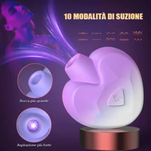 Stimolatore per la suzione del clitoride con 10 impostazioni