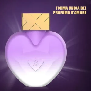 Un vibratore clitorideo a forma di cuore a forma di profumo