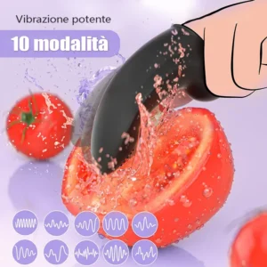 Vibratore da dito con 10 modalità