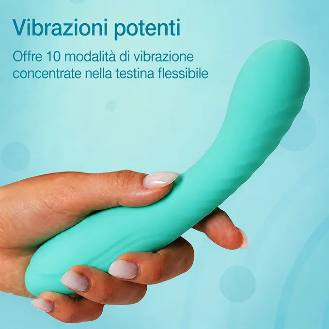 Vibratore curvo in silicone – Stimolatore ergonomico testurizzato per un piacere mirato - immagine 6