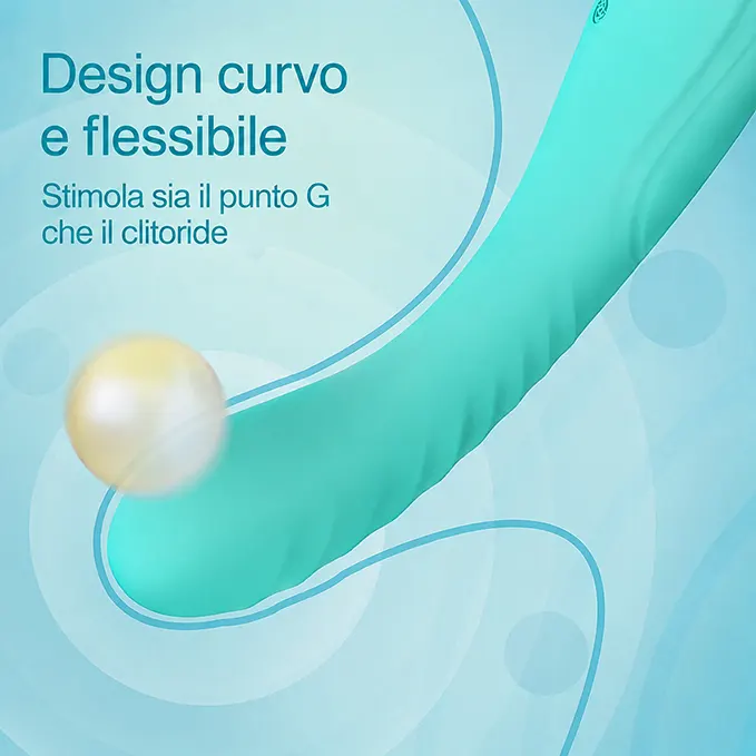 Vibratore curvo in silicone – Stimolatore ergonomico testurizzato per un piacere mirato - immagine 4