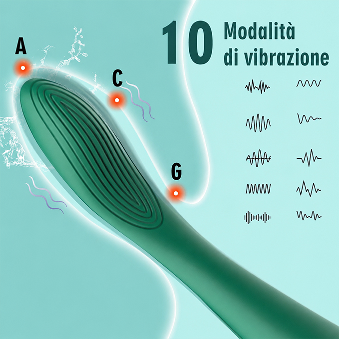 Vibratore effetto lingua – Stimolatore testurizzato per sensazioni orali mirate - immagine 2