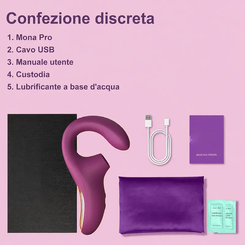 Massaggiatore Vibrante Curvo a Doppia Stimolazione