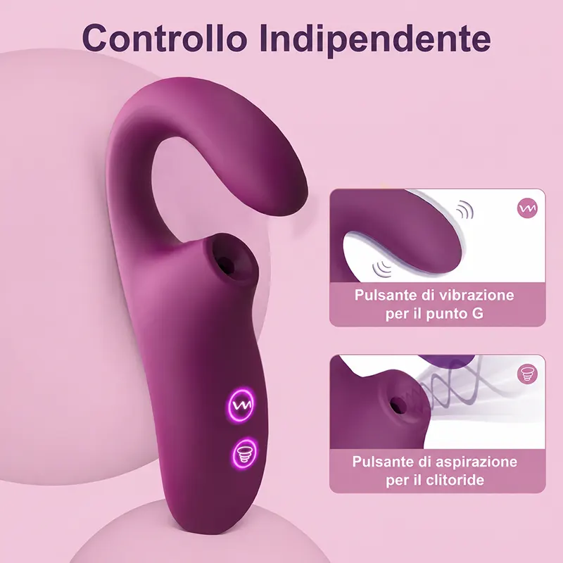 Massaggiatore Vibrante Curvo a Doppia Stimolazione - immagine 3