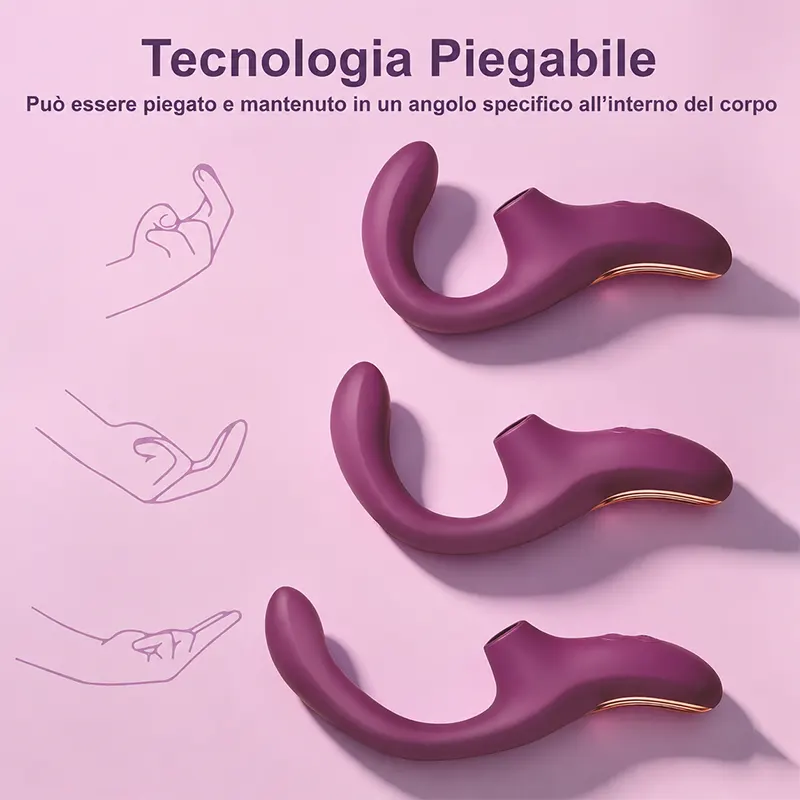 Massaggiatore Vibrante Curvo a Doppia Stimolazione - immagine 4