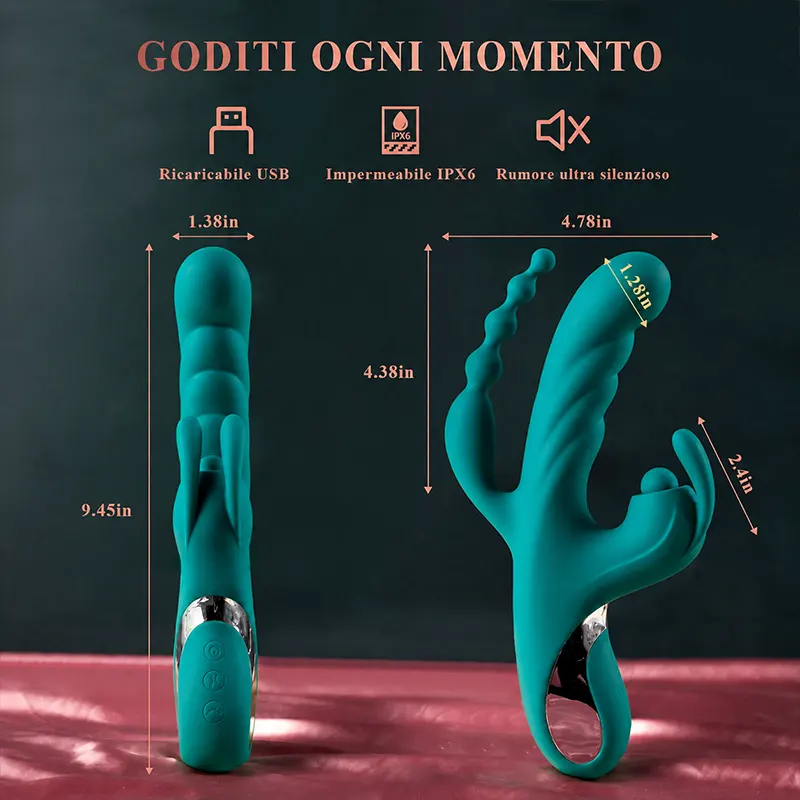 Massaggiatore Premium per il Benessere Personale in Silicone - immagine 2